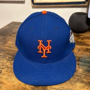 New York Mets New Era Fitted Hat sz 7 1/2 MLB